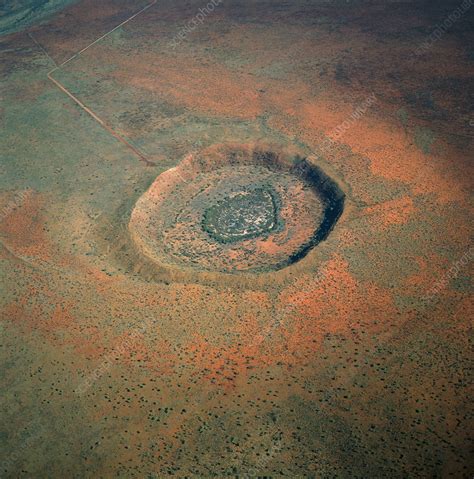 meteorite crater stock image  science photo library