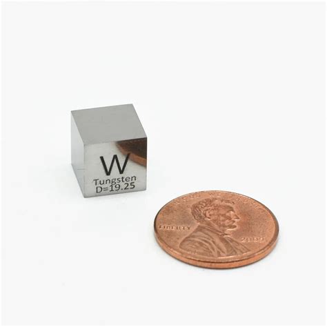 Tungsten Cube Polished W High Purity N Laser Marked Research