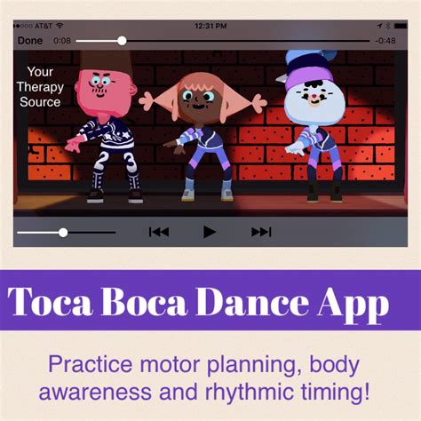 Toca Boca Dance App For Motor Planning Rhythmic Timing And Body