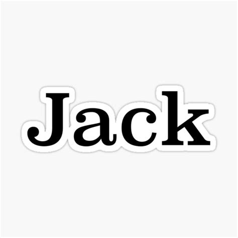 Jack Sticker For Sale By Stav Designs Redbubble