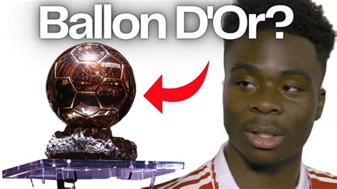 Can Bukayo Saka Win A Ballon D Or Youtube