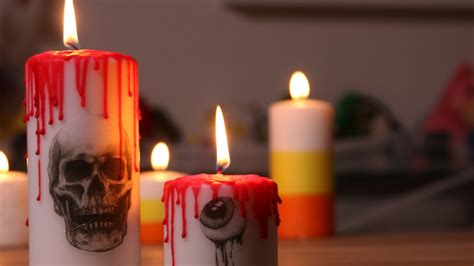 Easy Halloween Candles ♥ Diy Youtube