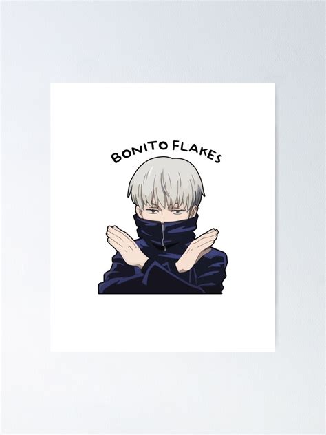 "Toge Inumaki Bonito Flakes Funny" Poster for Sale by ProductAnime | Redbubble