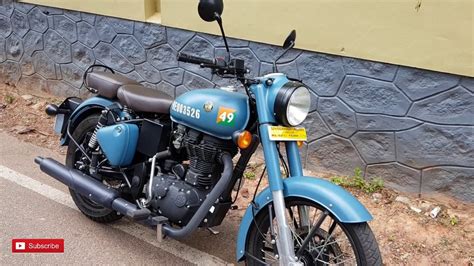 Royal Enfield Classic 350 Abs Signal Airborne Blue Walkaround Features Youtube