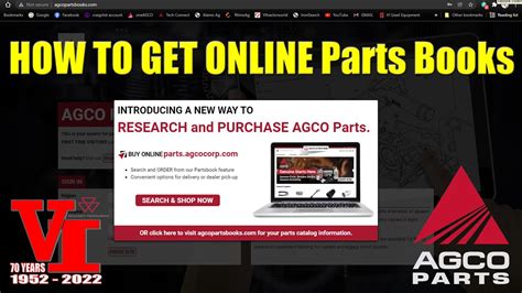 How To View Agco Parts Books Online New Version Gen Youtube