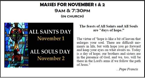 All Saints Day 900am Mass — Sacred Heart Of Jesus