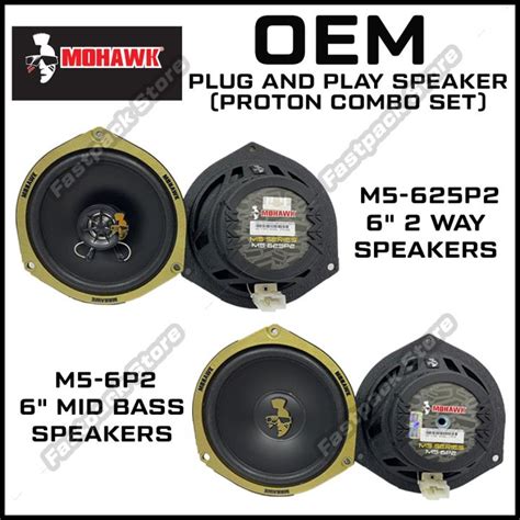 MOHAWK OEM Car Speaker Kereta Plug And Play Front And Rear For Proton