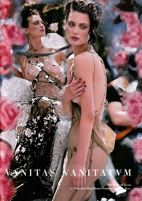 Christian Dior Haute Couture By John Galliano Model Shalom Harlow At