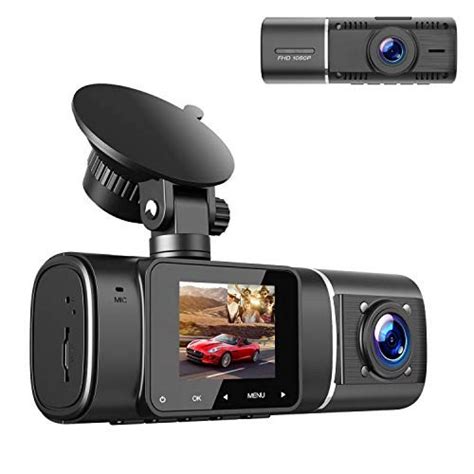 Cámara Dash TOGUARD dual p automóvil Full HD 1080P Negro