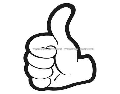 Thumbs Up SVG Thumbs Up Cut File Thumbs Up DXF Thumbs Up Etsy