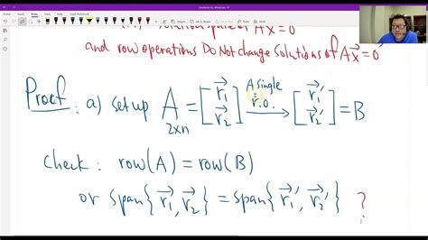 Theorem 4 8 3 Elementary Row Operations Do Not Change Row Space And