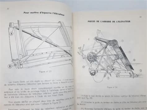 Ancien Livret D Entretien Moissonneuse Lieuse R Tracteur Document Mc