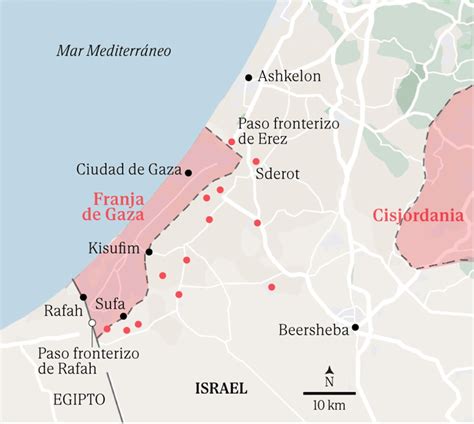 El Mapa Del Conflicto Entre Israel Y Ham S