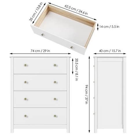 Winston Porter Avenir W Drawer Dresser Chest Of Drawers Modern