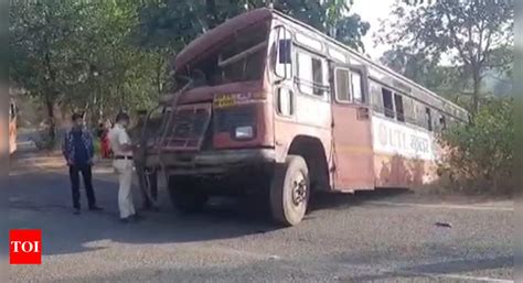 Palghar Bus Accident Passengers Injured In Collision Between Two