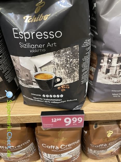 Tchibo Espresso Sizilianer Art Ganze Bohne Preis Angebote Kalorien