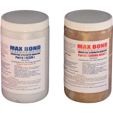 Max Bond Thixotropic 64 Oz Epoxy Resin Non Flowing Food Safe High Strength Structural Marine