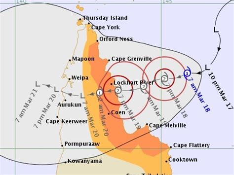 Tropical Cyclone Trevor Forms Off Cairns Will Cross Cape York The