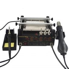 Gordak Hot Air Heat Gun BGA Rework Solder Station Electric Soldering Iron Preheating