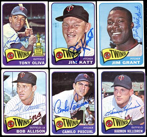 Lot Detail Collection Of Topps Minnesota Twins Signed Cards