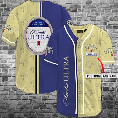 Personalized Michelob Ultra Beer K Baseball Jersey Gift For Lover