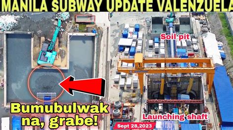 Bumubulwak Na METRO MANILA SUBWAY UPDATE VALENZUELA STATION Sept 28