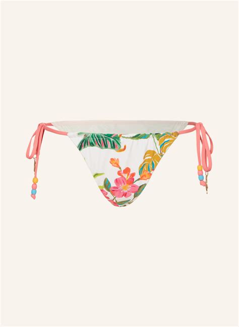 SEAFOLLY Triangel Bikini Hose TROPICA in ecru pink grün