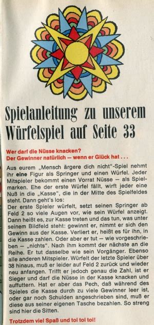 Bastelbogen Spiel Weihnachtswürfelspiel 1970 Kaukapedia