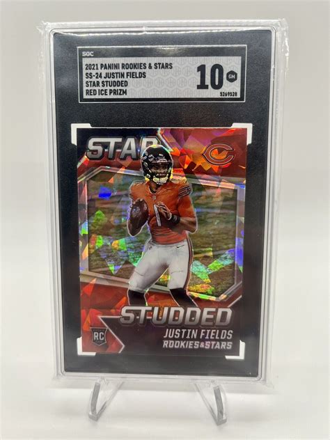 Panini Rookies Stars Star Studded Red Ice Prizm Tom Brady Sgc