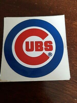 Chicago Cubs Logo Sticker | eBay | Chicago cubs logo, Logo sticker ...