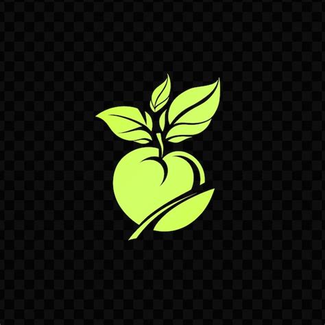 Premium Psd Green Apple On A Black Background