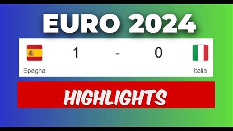 Spagna Italia Euro Gol E Highlights Momenti Salienti