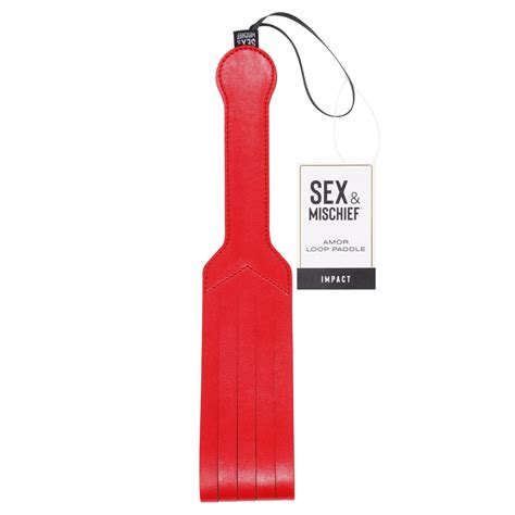 Sex Mischief Amor Loop Paddle Red 36 2 Cm Paddle KINKII KLOSETT