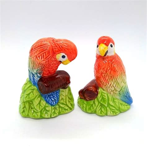 Hz Dining Vintage Macaw Parrots Salt And Pepper Shakers Poshmark