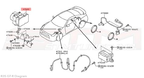 47660JF04A Nissan ABS Brake Actuator Module (09-11) - R35 GTR