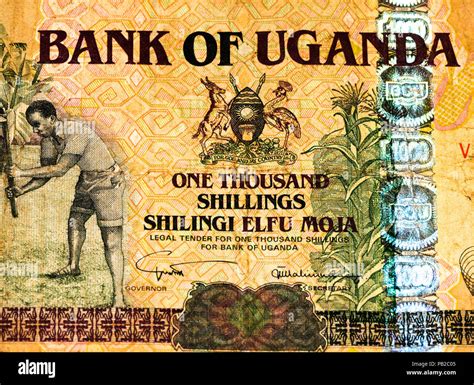 Ugandan Shillings Bank Note Ugandan Shilling Is The National