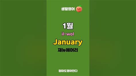 기초영어 1월부터 12월까지 영어로 배워보아요 Youtube