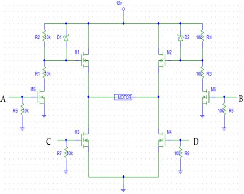 H-bridge circuit using power MOSFET | Download Scientific Diagram