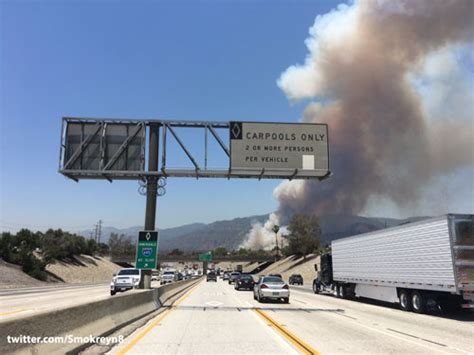 Photos Two Fires Burn Through Angeles National Forest Above Azusa