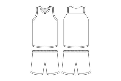 Blank Basketball Jersey Template Vector Art, Icons, and Graphics for ...