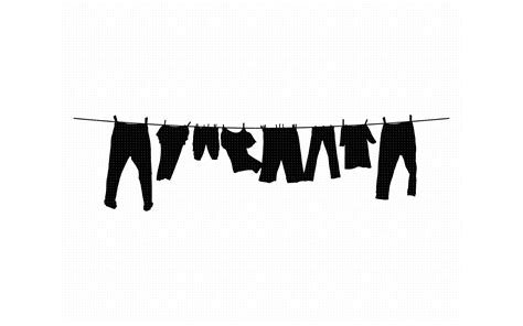 clothesline, drying clothes, laundry svg, dxf, png, eps, cricut By ...