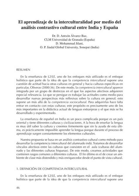 PDF El Aprendizaje De La Interculturalidad Por Medio Del