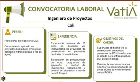 Se requiere ingeniero de Proyectos: Ingeniero Civil. | Construyored