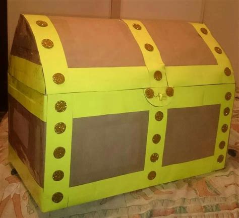 Cardboard Treasure Chest | Projects for kids, Pirate party, Party ...