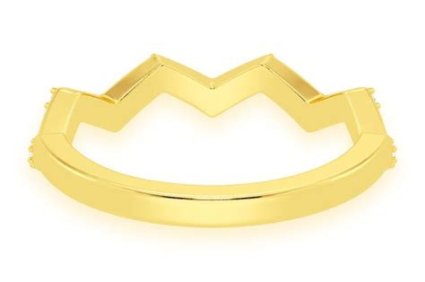 Icebox Zig Zag Diamond Ring K Solid Gold Ctw