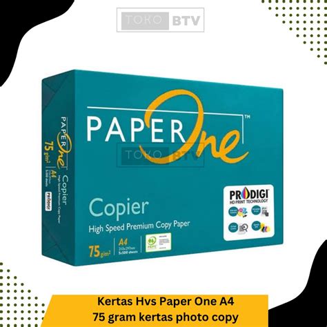 Jual Kertas Hvs Paper One A4 75 Gram Kertas Photo Copy Shopee Indonesia