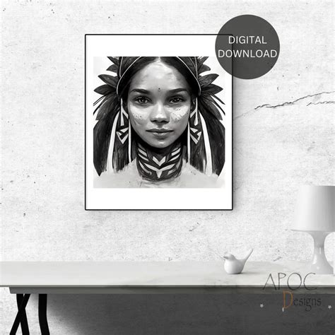 Woman Face Illustration Print Woman Face Portrait Wall Art Etsy