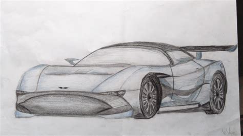 Sketch 5 Aston Martin Vulcan From Front Side By Avaphil On Deviantart