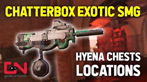 Division 2 How To Get Chatterbox Exotic P90 SMG Hyena Chests