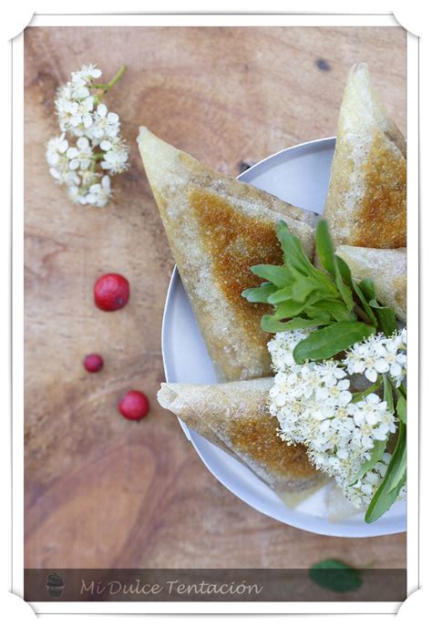 Mi Dulce Tentación Samosas De Camembert Con Salsa De Arándanos